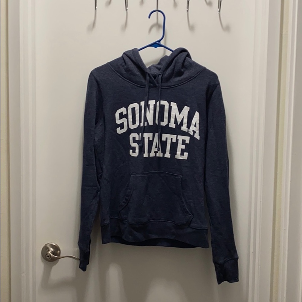 CSU SSU.  Sonoma State hoody size large. In navy.